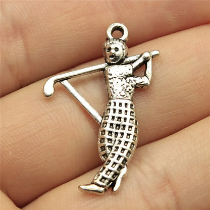 20pcs Sport Charms Golf Charms Golf Clubs Charms For Jewelry Making DIY Crafts Making Findings