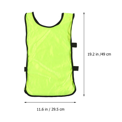 6Pcs Durable Football Vest Training Waistcoat Soccer Jerseys Practice Uniform Sports Teamwear Apparel Football