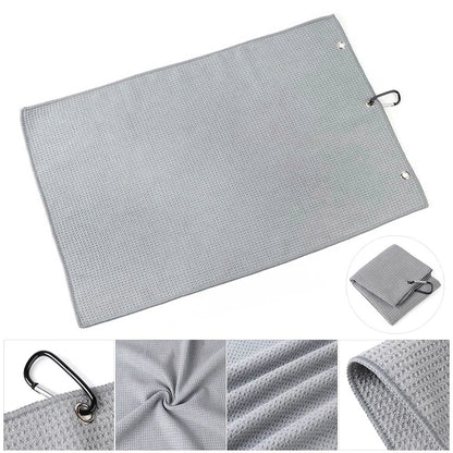 8 Colors Balls Hands Microfiber With Carabiner Hook Golf Towel Cleaning Towels Cleans Clubs