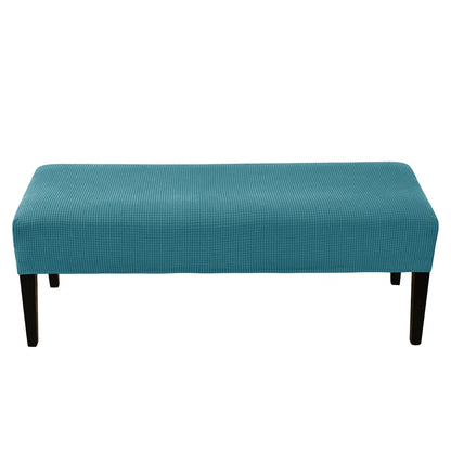1pc Elastic Ottoman Cover Rectangle All-inclusive Stool Covers Solid Piano Bench Seat Covers Anti-dirty Removable Home Decor