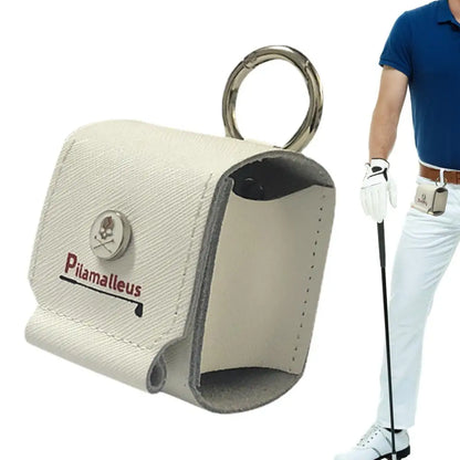 Golf Ball Waist Bag Pocket Portable Golf Tees Storage Pouch Golf Ball Case Waist Bag Golf Tees Organizer Bags Golf Accessories