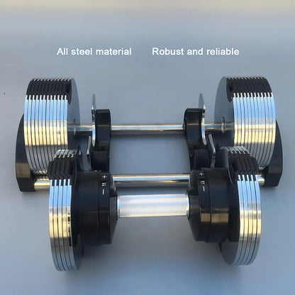 New 36KG Adjustable Dumbbells Home Electroplating 1KG Incremental Dumbbell Pure Steel Plate biceps Exercise Adjustable Dumbbell