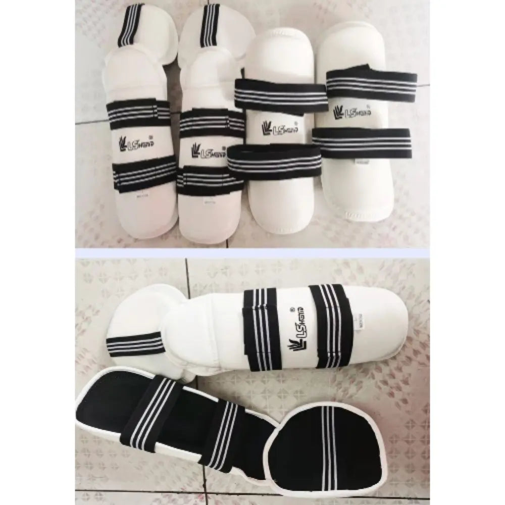PU Leather Taekwondo Protective Gear Shin Guard Ankle Protection Karate Leg Protection Sports Safety Comfortable
