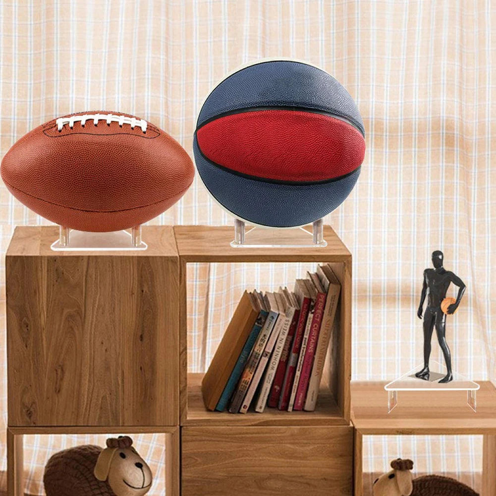 Acrylic Transparent Ball Stand – Tripod Holder for Sports