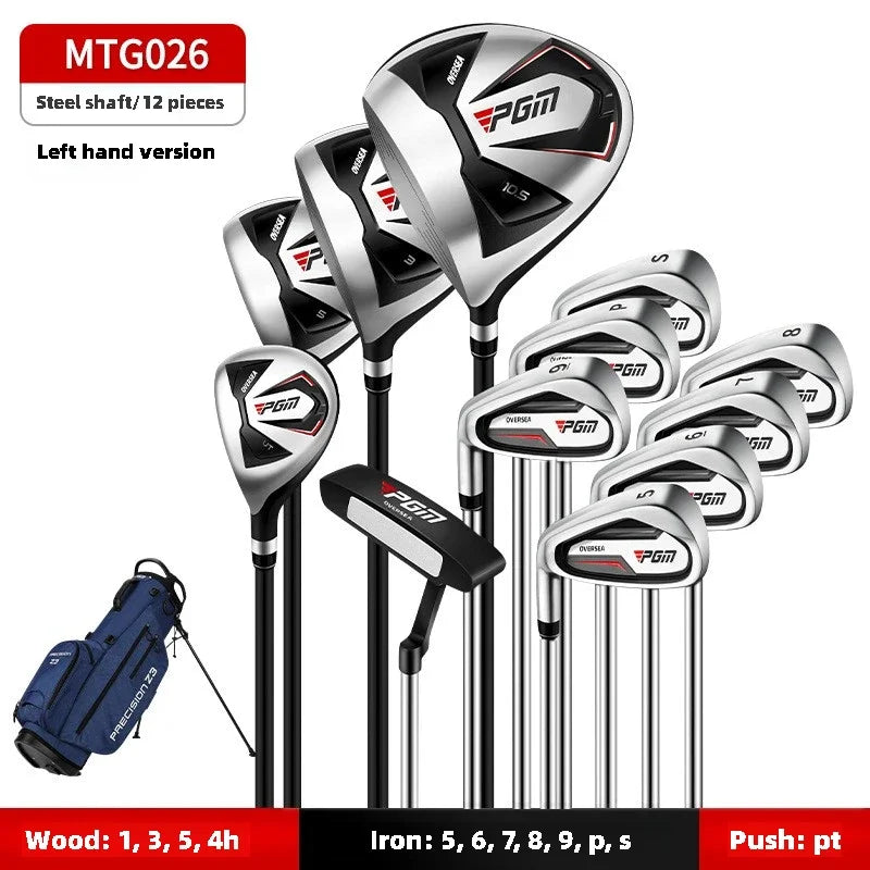 PGM Men's Golf Clubs Sets Right Left  Handded Complete Beginner's Full Golf Set 9/12 Branch High Fault Tolerance Golf Supplies
