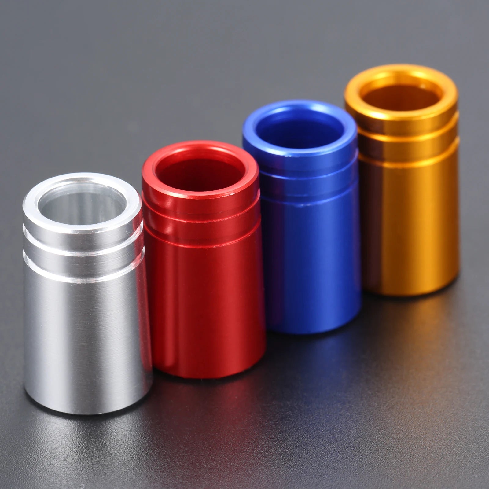 10Pcs Aluminum Alloy Golf Ferrules for 0.335,0.350,0.370 Tip Irons Shaft Adapter Sleeve Ferrules Club Shaft Ball Connection Ring