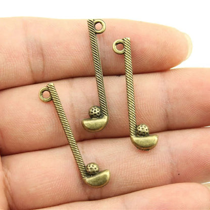 20pcs Sport Charms Golf Charms Golf Clubs Charms For Jewelry Making DIY Crafts Making Findings