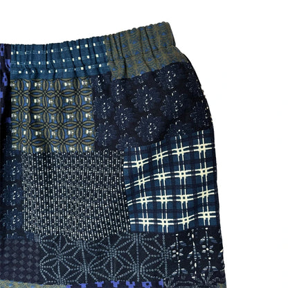 Men's Bohemian Harem Pants Unique Patchwork Print Soft Breathable Material Elastic Waist Casual Looks Beach Trips Yoga Clothing