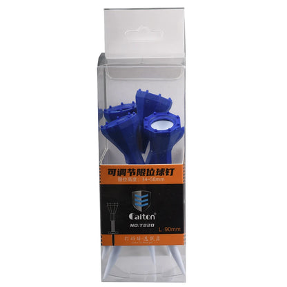 5Pcs/Set Plastic Golf Tees Adjustable Height Freely Durable Golf Tees Stable Training Ball Stand Tees for Golfer Practice