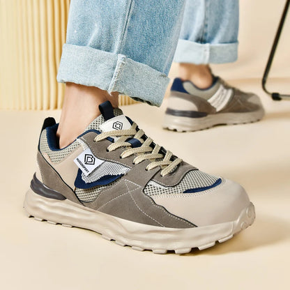 Safety Shoe Men Work Shoes Lightweight Comfortable Safety Sneakers with Steel Toe Caps Breathable Non-Slip male Work Sneakers