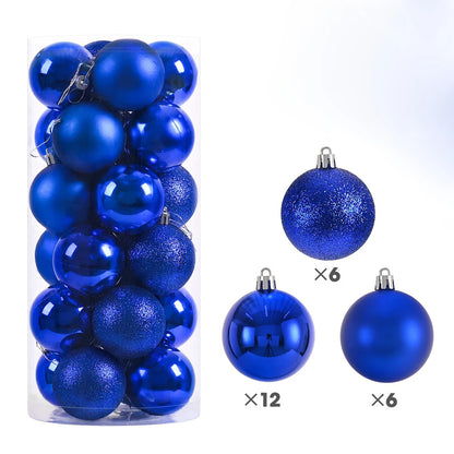 24/36Pcs Christmas Balls 4CM Ball Christmas Tree Pendant Ornaments for Home Party Decor 2025 New Year Navidad Gifts Accessories