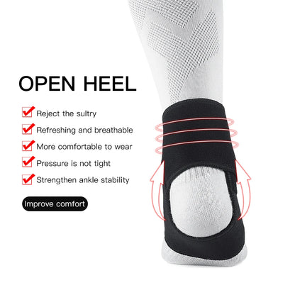 1Pair Sport Ankle Stabilizer Brace Compression Ankle Support Tendon Pain Relief Strap Foot Sprain Injury Wraps Run Basketball