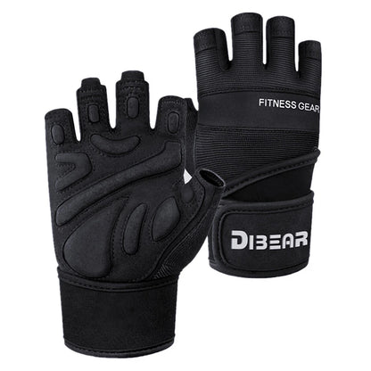 Half Finger Bodybuilding Gym Gloves Weightlifting Dumbbell Kettlebell Training Workout Fitness Gloves For Man  Women