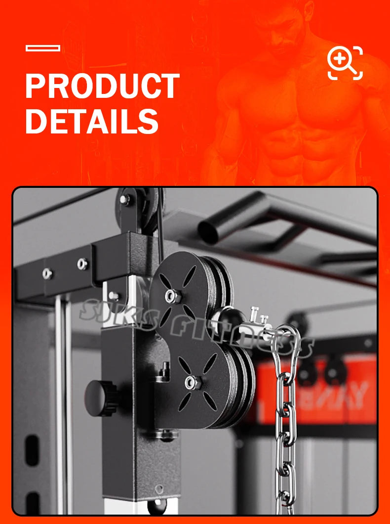 Household & Gym Combination Multifunctional Flying Bird Gantry, Comprehensive Trainer Fitness Equipment, Squat Stand