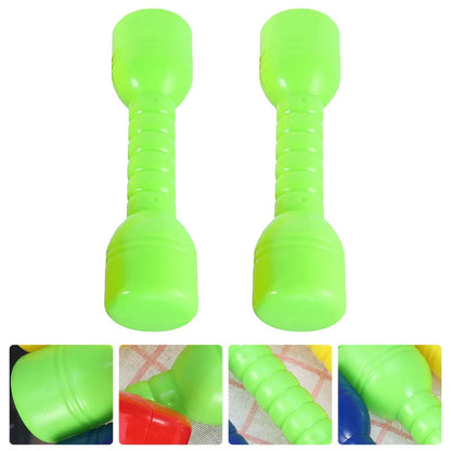 2Pcs Plastic Dumbbells Children'S Sports Fitness Dumbbells Fitness Equipment Children Dumbbells Toddler Toys Fitness Barbell