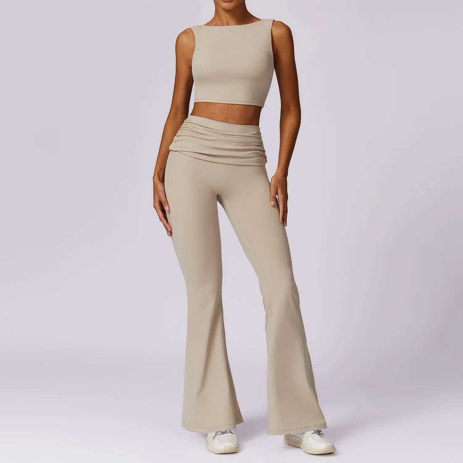 Yoga Clothing Sets Athletic Wear Women High Waist Leggings And Top Two Piece Set Gym Tracksuit Push Up Fitness Workout Outfits