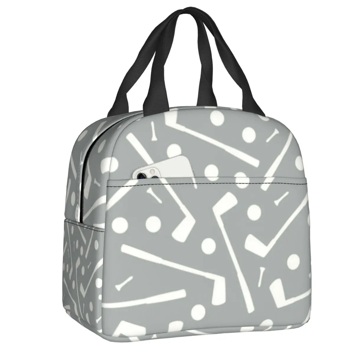 Golf Ball Sports Insulated Lunch Bags for Outdoor Picnic Golfer Lover Resuable Cooler Thermal Bento Box Women Kids Thermal Bags
