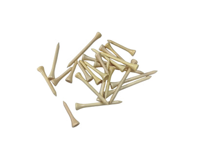 Natural Wooden Golf Tees Multi Size (42mm/54mm/70mm/83mm) with Ball Seat 50Piece Durable  Accessories Set for Course Practic