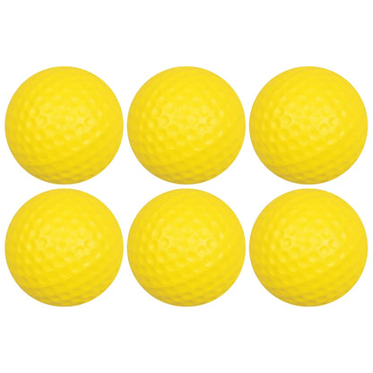 42.67mm Yellow PU Golf Training Balls Practice Balls for Beginners Pros High Quality Soft Surface Golf Balls Good Elasticity ZYF