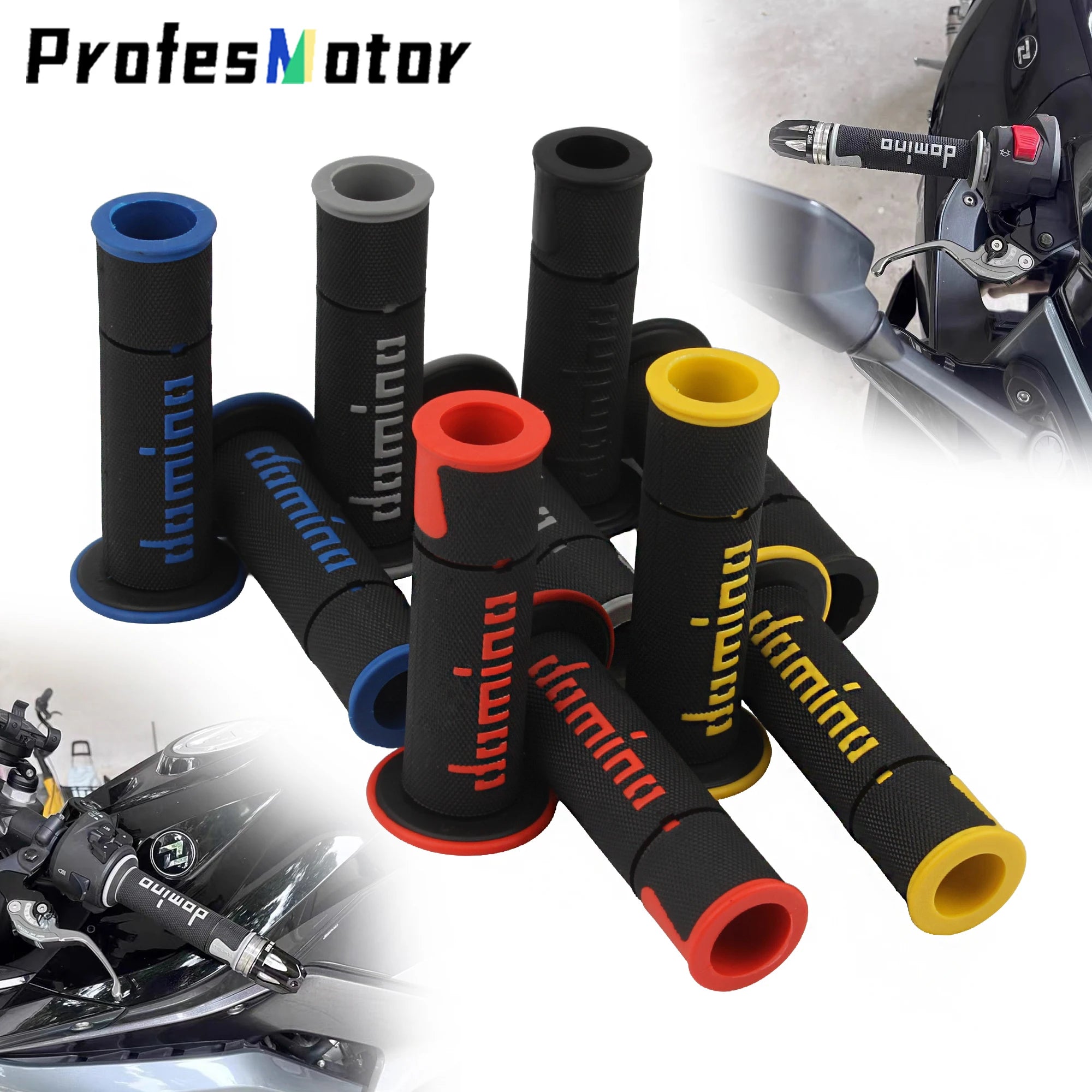1 Pair 7/8'' Motocross Grips Hand Handlebar Bar Grips Motorcycle Cuffs Grips ATV Scooter Pitbike Tuning Parts Accessories