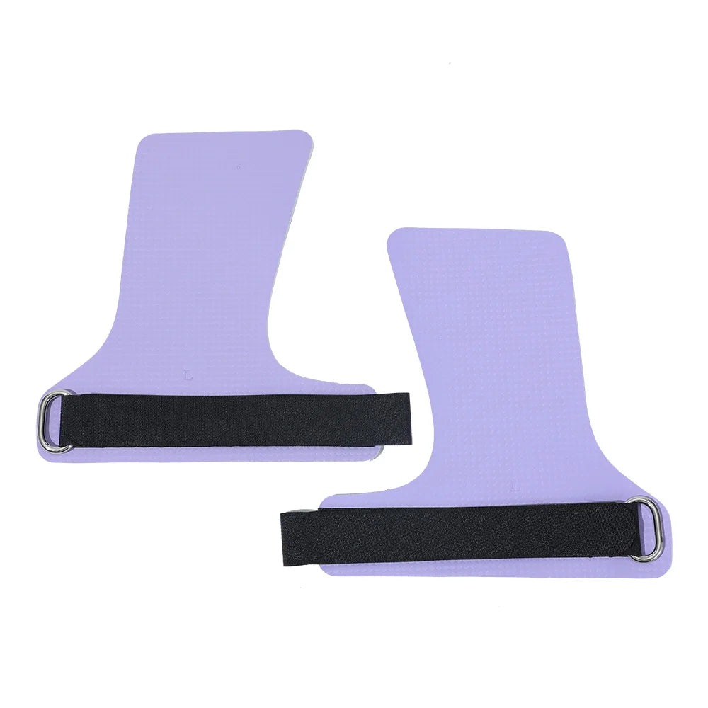 A Pair of Carbon No Finger Hole Hand Grips for Crossfit Pull Ups Cross Training Kettlebell Gymnastics Workout Palm Protector
