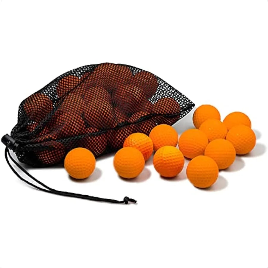 JAYA Foam Golf Practice Balls 24 Pack or 12 Pack Realistic Feel and Limited Flight Soft for Indoor or Outdoor Training