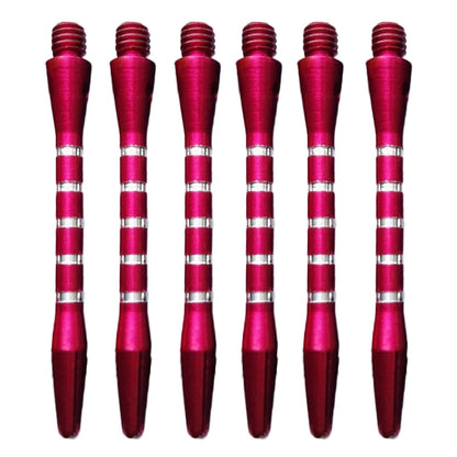 6pcs/Set Aluminum Medium Darts Shafts Harrows Stems Throwing Accessories Metal Rod 4.5mm Mixed Color Thread