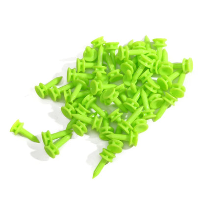 50 Pcs/Pack Professional Golf Tees 25mm-51mm Castle Orange Golfer Accessory Plastic golf tees perfect for Teeing the ball