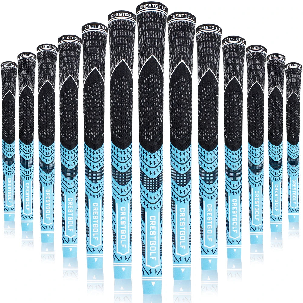 CRESTGOLF Golf Grips 13 Pack Midsize Golf Club Grips Set Anti-Slip Rubber 8 Colors Available