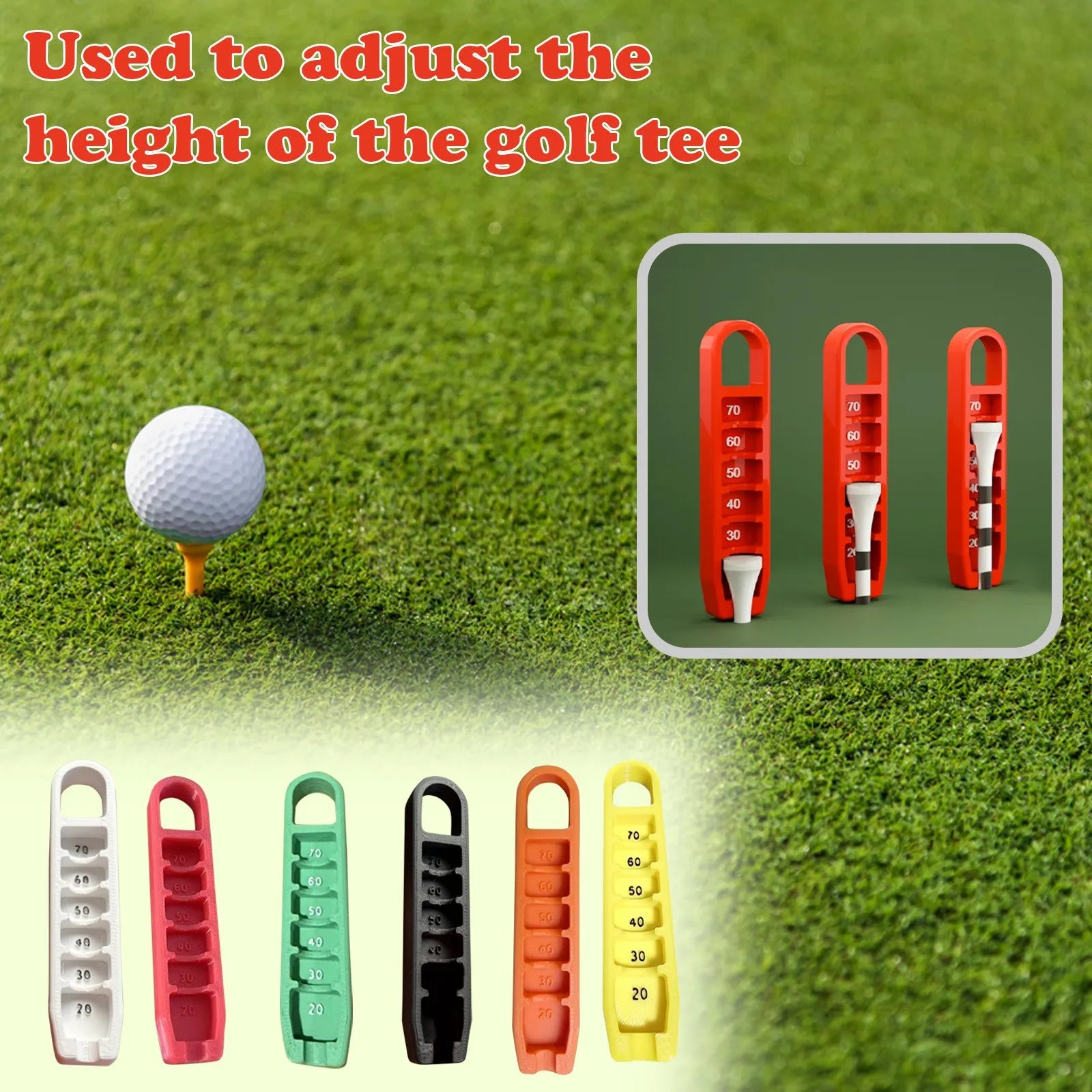 Golf Ball Tee Lifter 3d Printed Decorative Ornament Unique Gift For Golf Enthusiasts 골프 공 리프터