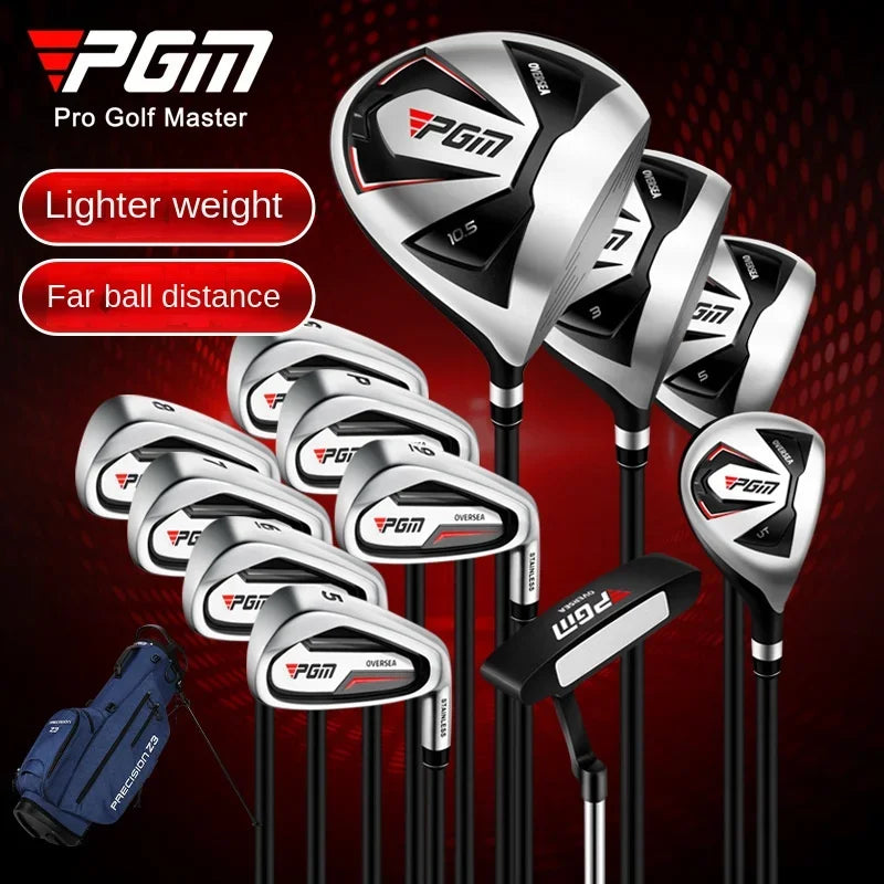 PGM Men's Golf Clubs Sets Right Handded Complete Beginner's Full Golf Set 9/12 Branch High fault tolerance Golf Supplies MTG051