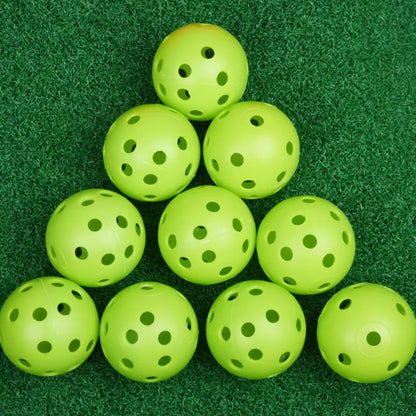 10PcsGolf Practice Balls 41mm 26 Hole Plastic Golf balls Outdoor Golf Practice Balls Golf Accessories