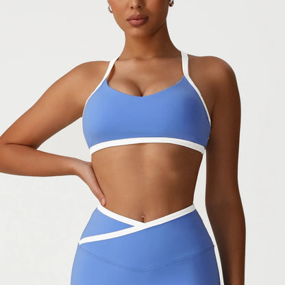 Sexy Women Sports Bra Women Push Up Yoga Bra Thin Shoulder Strap Gym Crop Top Brassiere Fitness Top Sport Bra Breathable Bras