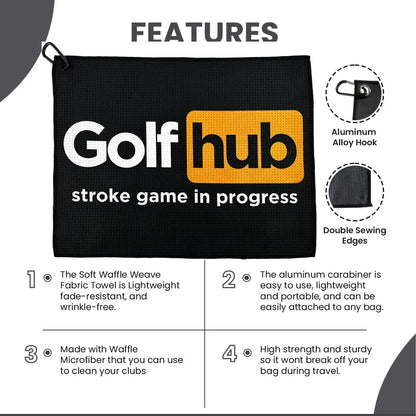 Funny Microfiber Premium Golf Towel,Printed Golf Towels for Golf Bags for Men&Women, Great Golf Accessories for Men Golfers