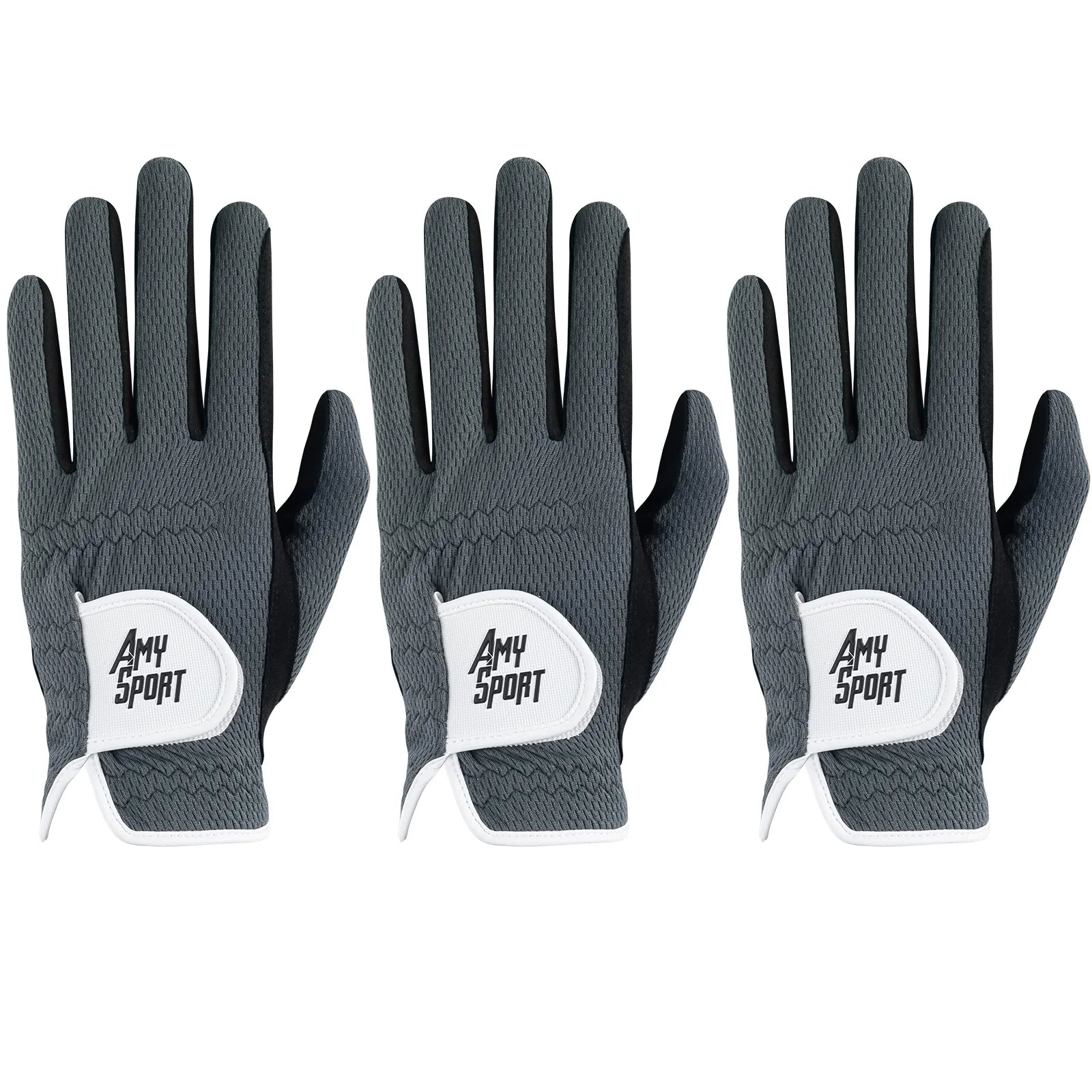 Golf Gloves Men Left Right Hand Rain Grip Hot Wet Weather Value 3/6 Pack, Men‘s Golf Glove All Weather Grip in S M M/L L XL