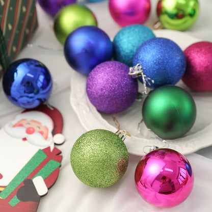 24/36Pcs Christmas Balls 4CM Ball Christmas Tree Pendant Ornaments for Home Party Decor 2025 New Year Navidad Gifts Accessories