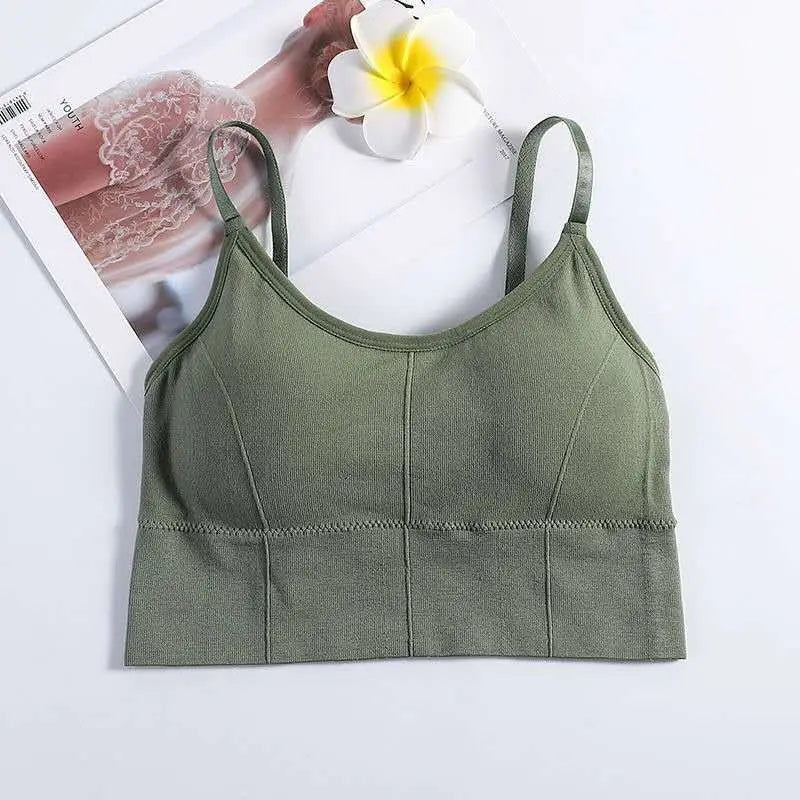 Breathable Sports Bra Anti-sweat Fitness Top Seamless Bra Shockproof Crop Top Women Push up Sport Bra Gym Workout Top