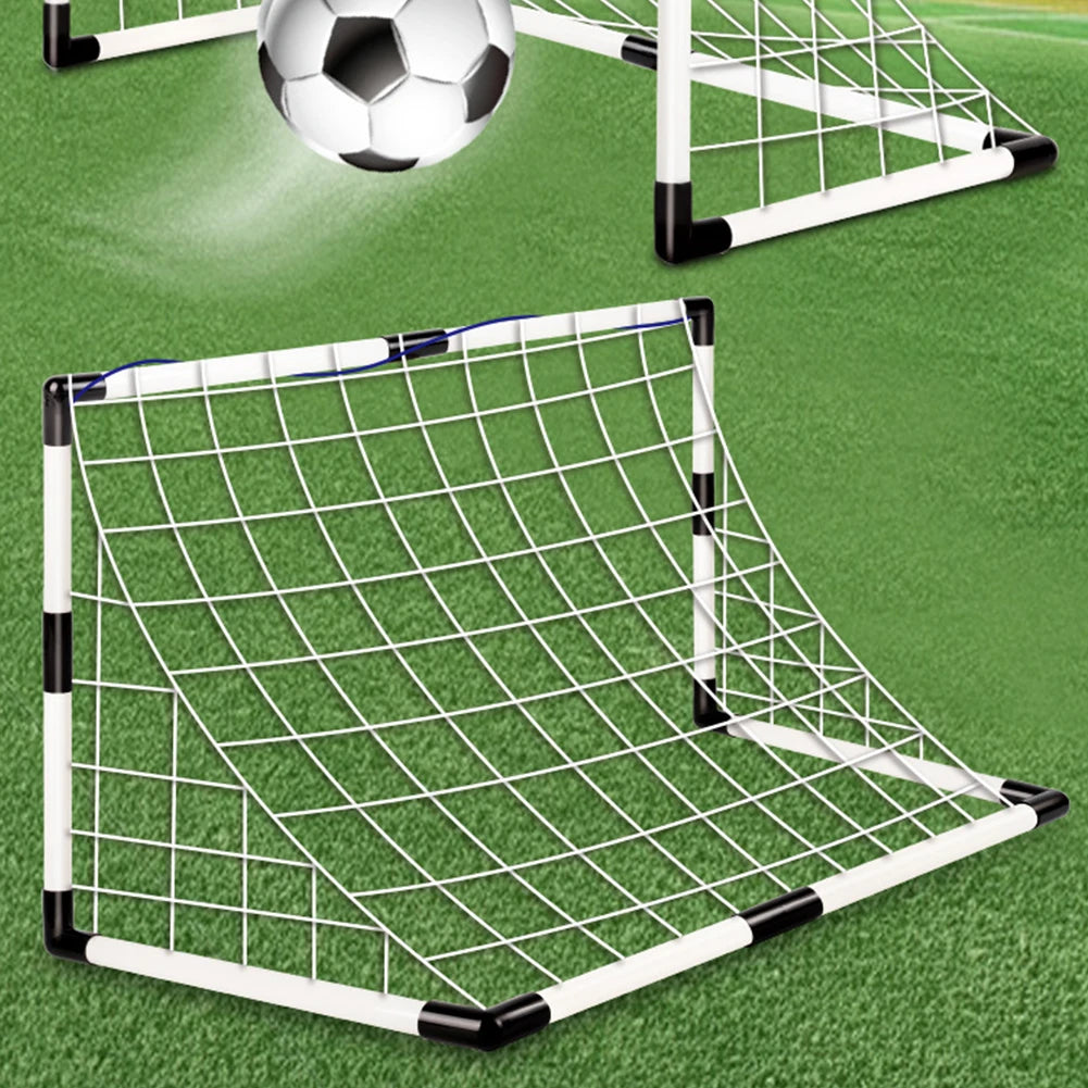 Folding Football Goal Post Set – Inflatable Soccer Net