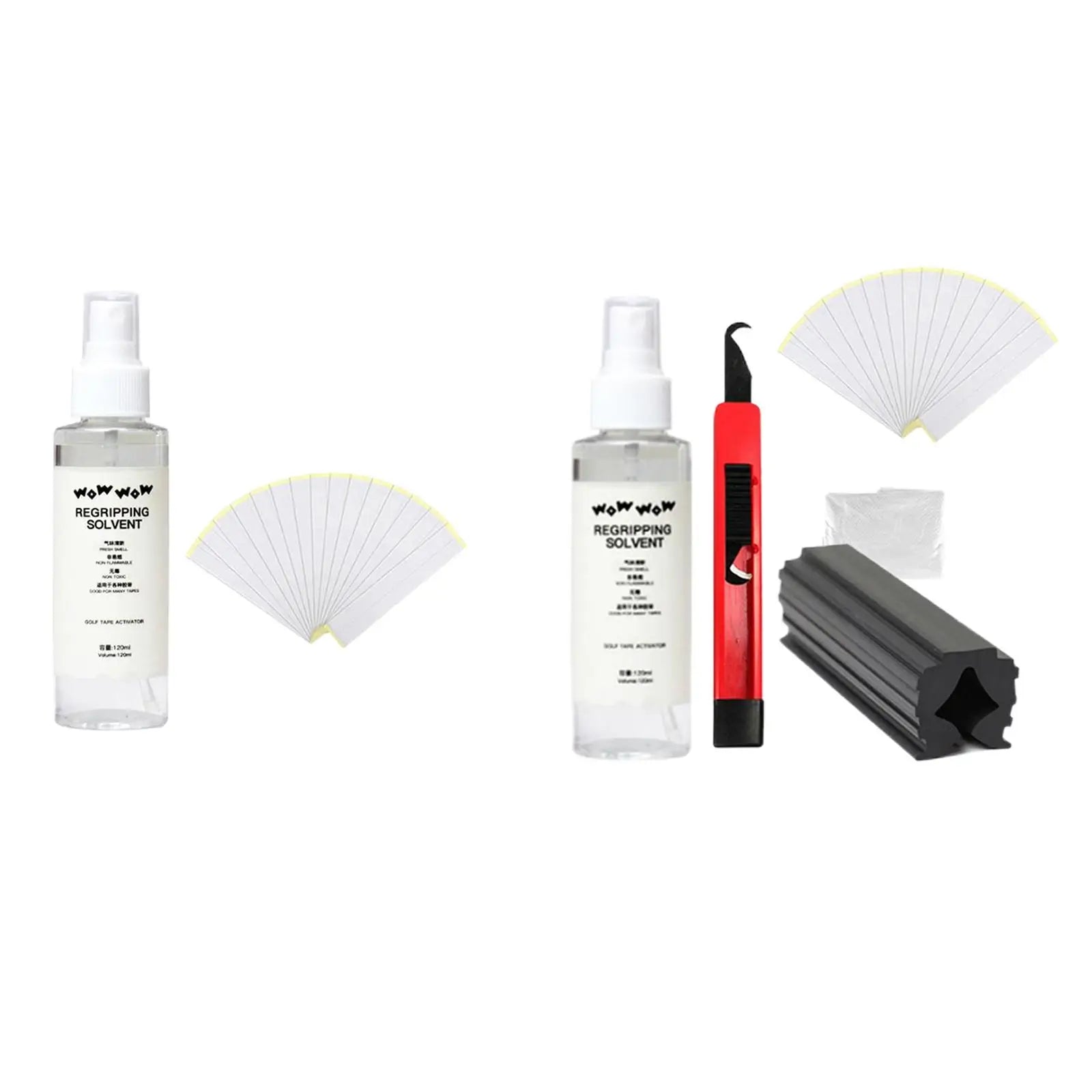 Golf Grip Kits for Regripping Golf Clubs, Professional Quality, 15 Strips, 4 Grip Solvent