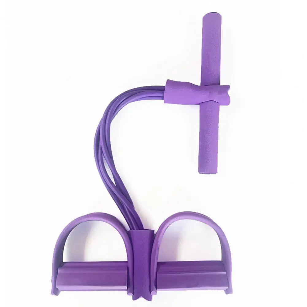 4/6-Tube Pedal Puller Resistance Band Elastic Yoga Sit-up Pull Rope  Pedal Tensioner Exerciser Full Body Workout Fitness Band