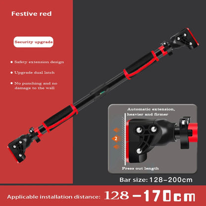 New Anti Drop Indoor Pull-UP Bar Home No Punching Wall-mounted Pull Up Bar Corridor Fitness Horizontal Bar