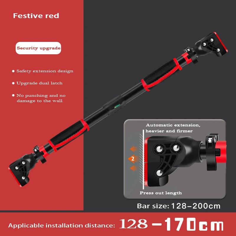 New Anti Drop Indoor Pull-UP Bar Home No Punching Wall-mounted Pull Up Bar Corridor Fitness Horizontal Bar