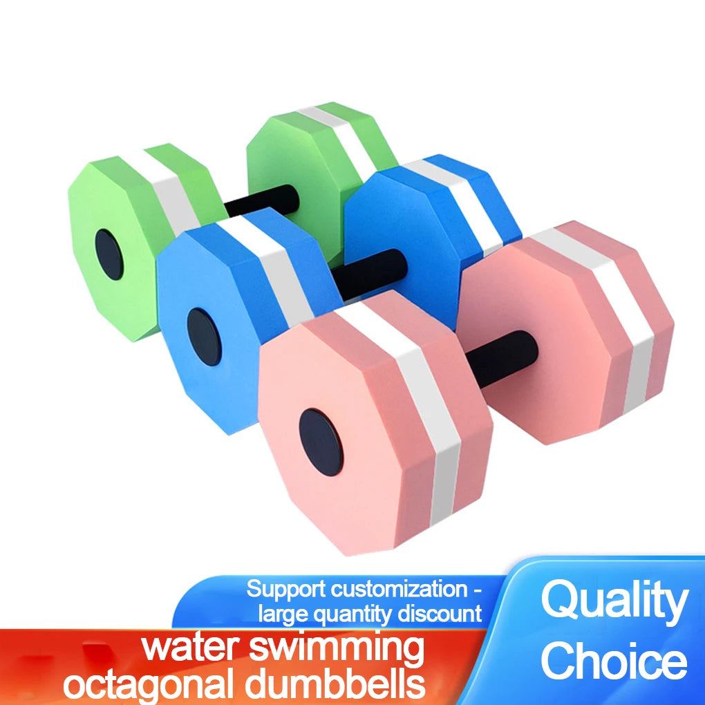 2pcs EVA Water Dumbbell Pool Exercise Floating Dumbbell Aquatic Exercise Dumbbells Arm Weights Sports Aerobic Fitness Equipment