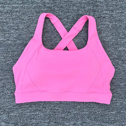 Women Cross Strap Sports Bra Top Women Push Up Sport Bra Yoga Gym Crop Top Brassiere Fitness Top Sport Bra Breathable Bras