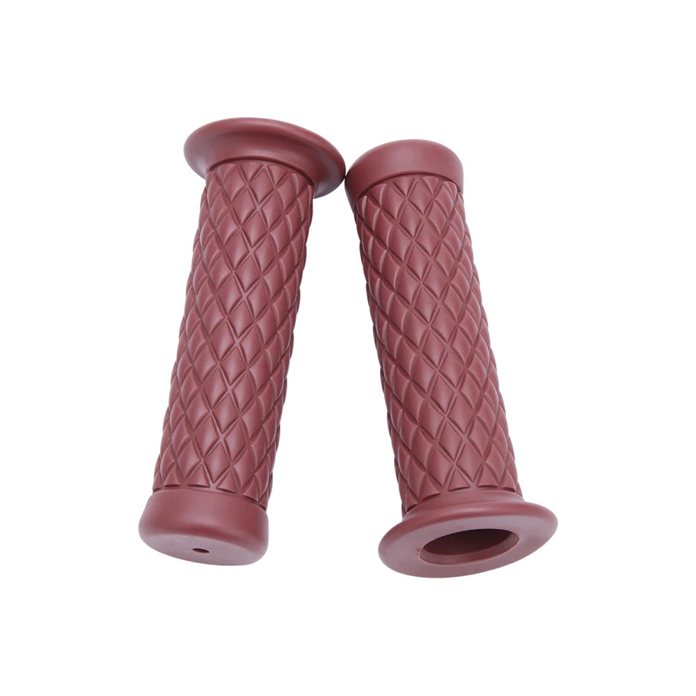 7/8" 22mm 24mm Retro Motorcycle Hand Grips Universal Non-slip Rubber Handlebar Grips for Moto Scooter Motocross Motorbike Grips