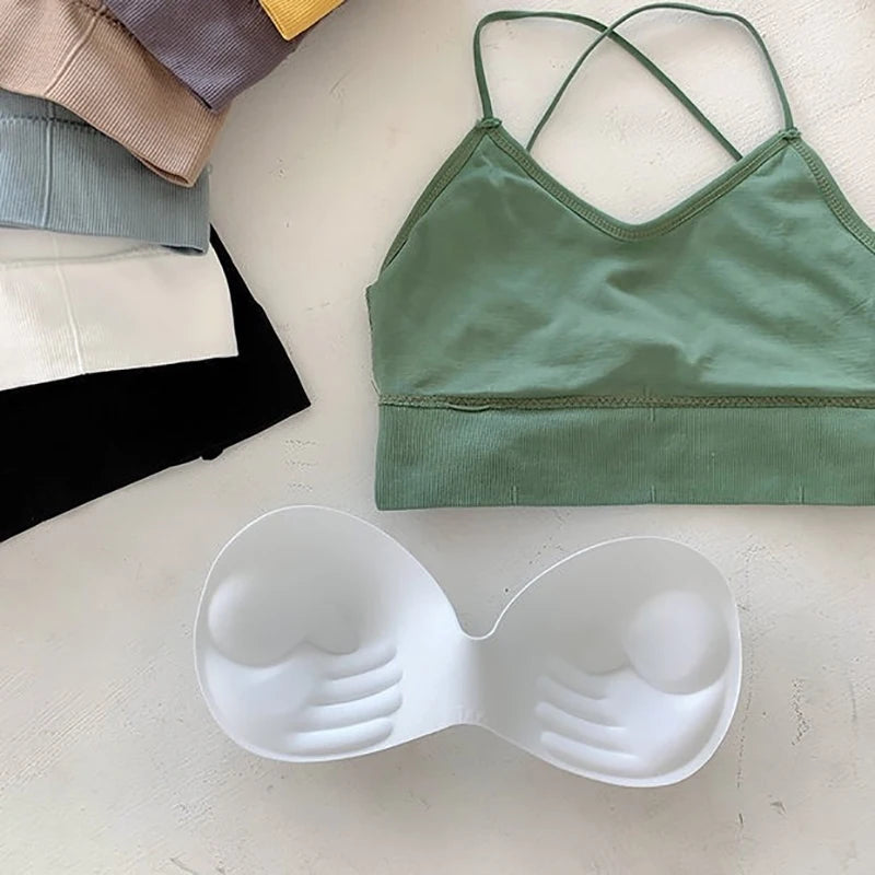 Fitness Top Sport Bra Breathable Bras Women Cross Strap Sports Bra Top Women Push Up Sport Bra Yoga Gym Crop Top Brassiere