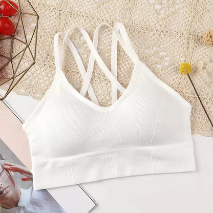 Breathable Sports Bra Anti-sweat Fitness Top Seamless Yoga Bra Shockproof Crop Top Women Push up Sport Bra Gym Workout Top