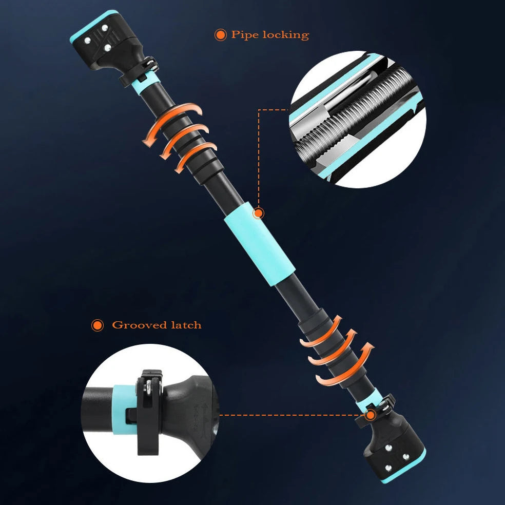 Indoor pull up bar, new type of non perforated door frame, horizontal bar pull up fitness equipment