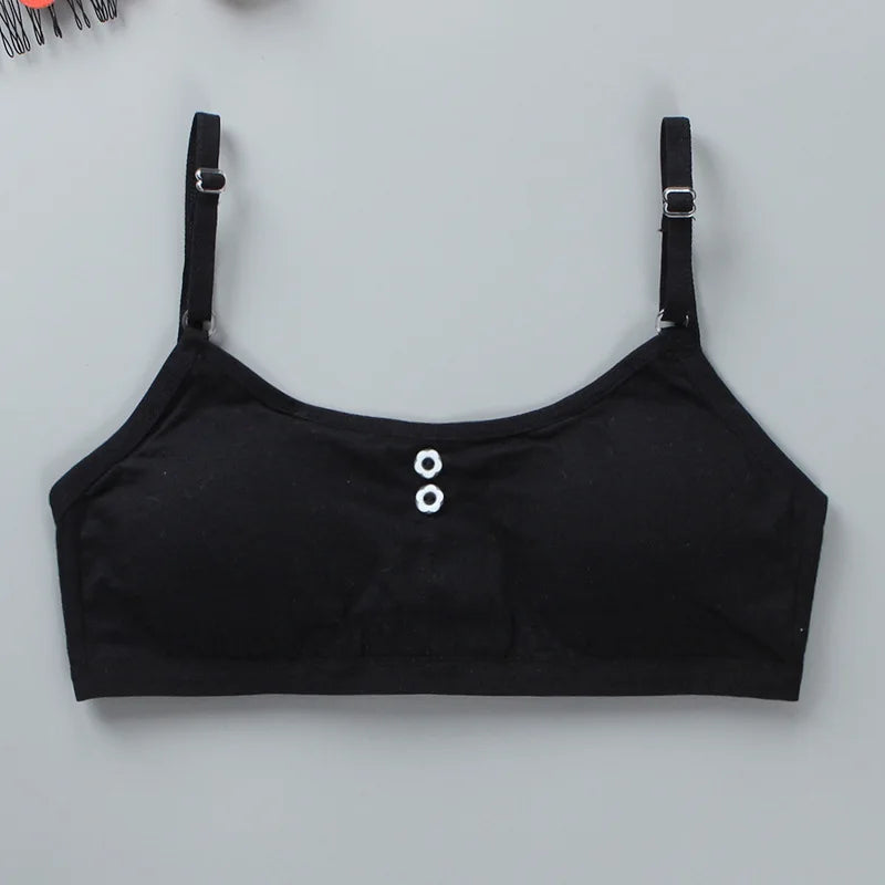 8-16 Years Cotton Girls Training Bra Adolescente Girl's Sport Bras Teen Girl Underwear Push Up Teens Bras With Chest Pad KF027