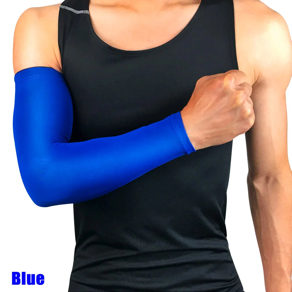 1Pcs Unisex Arm Sleeves UV Protection Golf Sun Protection Arm Cooling Sleeve,Sports Cooler Anti-slip Skin Protection for Cycling